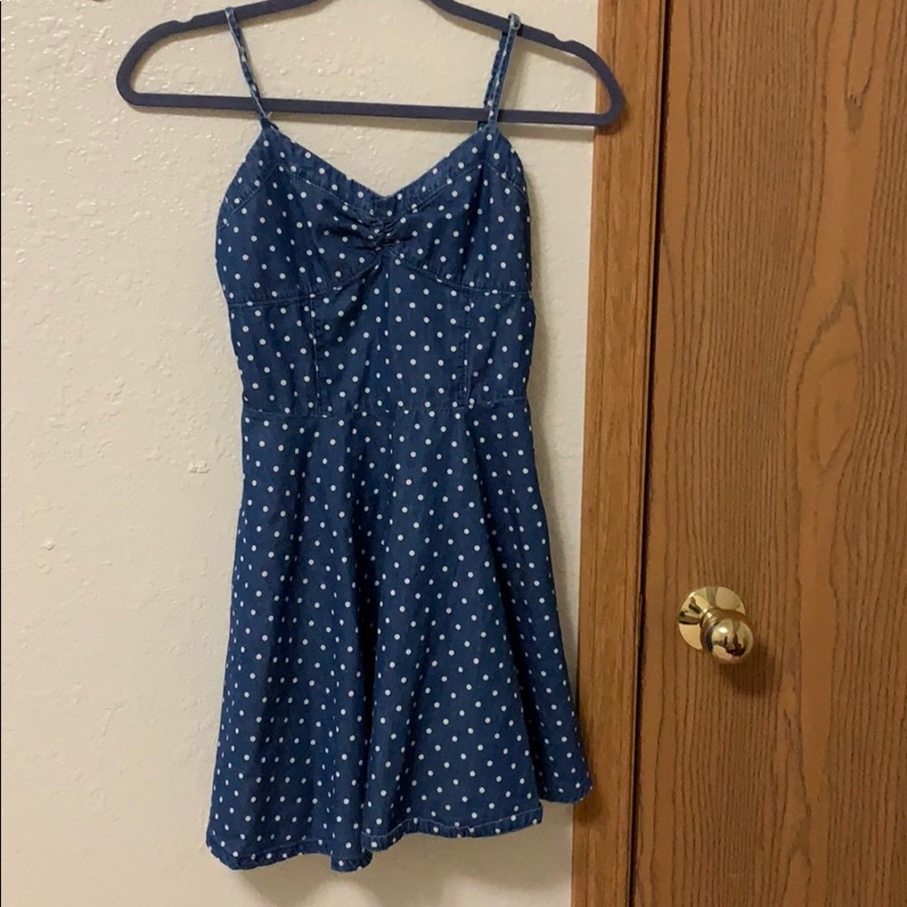 Blue Dotted Dress